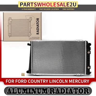 Aluminum Radiator for Ford Country Squire 1987-1991 Lincoln Town Car 1986-1990 - Image 1 of 4