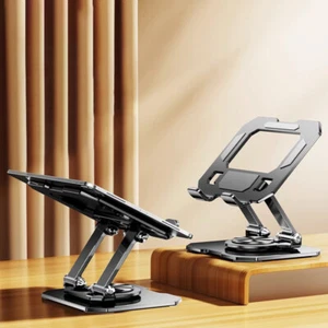 1PC 360 Foldable Mobile Phone Holder 360 Degree Rotating Hollowed Tablet Riser*Q - Photo 1/19
