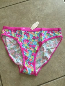 Victoria's Secret VTG 95%Cotton Thin Signature Flower Bikini Panties Small New - Picture 1 of 3