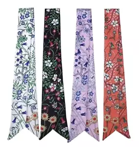 Borsa fiori luminosi 4 pezzi borsa borsetta manico nastro fascia testa sciarpa capelli - Foto 1 di 7