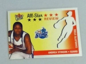 Fleer Ultra 2003 WNBA All-Star Review Andrea Stinson Charlotte Sting Guard #6 - Imagen 1 de 2