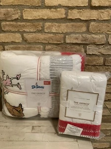 Pottery Barn Kids Dr. Seuss der Grinch Doppeldecke Standard Schein Weihnachten Urlaub - Bild 1 von 3