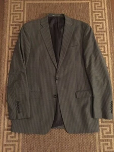 Mexx Men's Man Two Piece Classic Suit Stripped Grey Size UK42R/EU50 - Picture 1 of 5