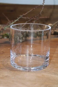 Rundes dickwandiges Glas / Übertopf, Durchmesser 11,5 cm, Höhe 11 cm - Bild 1 von 4