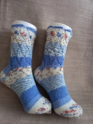 Calcetines tejidos a mano Foto 1 de 2