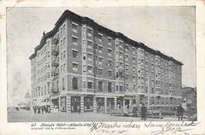 Postal NJ: Young's Hotel, Atlantic City, Nueva Jersey, antigua 1906 UDB - Imagen 1 de 2