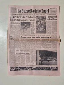 GAZETTA DELLO SPORT 9 OCTOBRE 1958 VITO FAVERO-RIK VAN LOOY-BARISON PISA - Bild 1 von 1