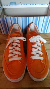 Sneakers Keds arancione micro elasticizzate nuove con scatola taglia 7 1/2 - Foto 1 di 7
