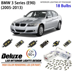 LED Interior Light Kit for BMW E90 3 Series 2005-2013 + Number Plate Light Bulbs - Picture 1 of 9