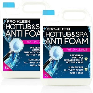ANTI FOAM HOT TUB AND SPA 10 LITRES DE FOAMER FOAM AWAY CLEANS REMOVER TREATMENT - Picture 1 of 6