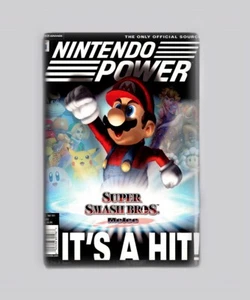 SUPER SMASH BROS / NINTENDO POWER 2"x3" FRIDGE MAGNET (magazine game brothers - Picture 1 of 3