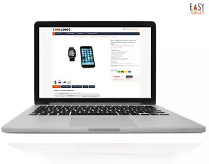 Verkaufsvorlage 2025 eBay Responsive Design Business dark bl. + Editor + Bonus - Bild 1 von 5