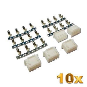 10 Stück 3S 4Pin JST-XH 2.5mm Balancer Mini Female Stecker Crimp XH Lipo Akku RC - Bild 1 von 12