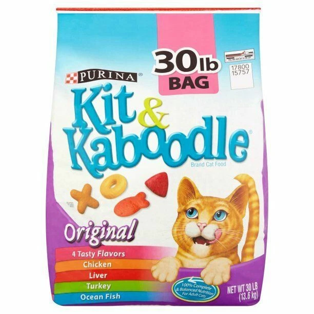 Purina 1780015757 Kit & Kaboodle Adult Dry Cat Food - 30lb