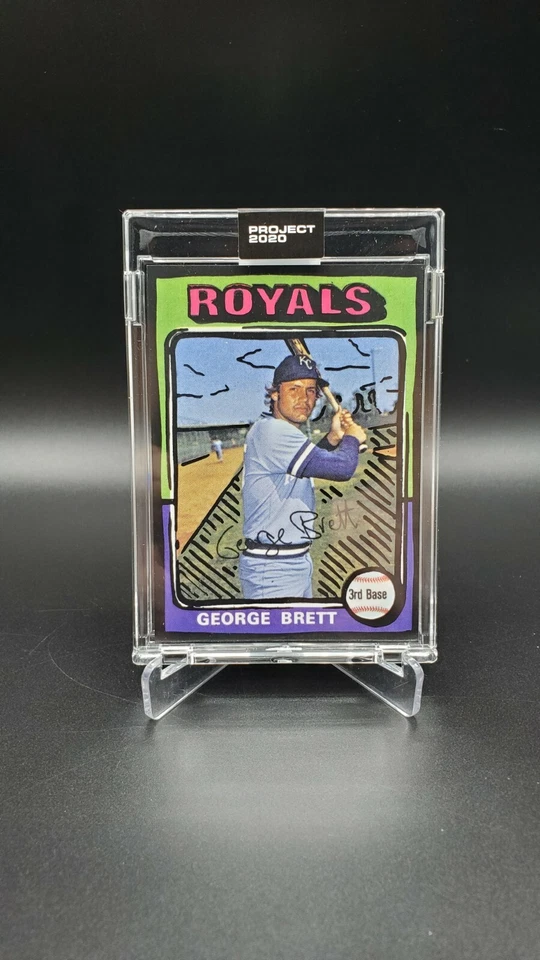 Topps PROJECT 2020 #232 George Brett by Joshua Vides w/Box - PR 2,243 - Image 1 of 1
