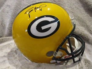 BRETT FAVRE "4" GREEN BAY PACKERS AUTOGRAPHED FULL SIZE HELMET COA Brett Favre 4 - Picture 1 of 6