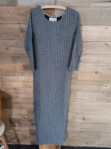 Ace & Jig Maxi Dress Woven Fabric Side Slits Sz. Small 100% Cotton 3/4 SLV EUC - Picture 1 of 10