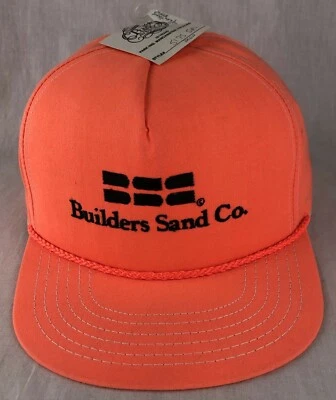 Gorra Builders Sand Co StrapBack Trucker EE. UU. Naranja De Colección Foto 1 de 4