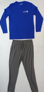 UNITED POLARIS TRAVEL PAJAMAS ADULT SIZE L/XL LONG SLEEVE + PANTS + STORAGE BAG - Picture 1 of 8