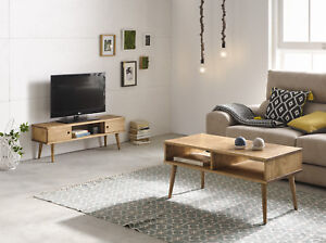 Hogar24-Conjunto 2 muebles: Mesa de centro diseño vintage + Mueble televisión
