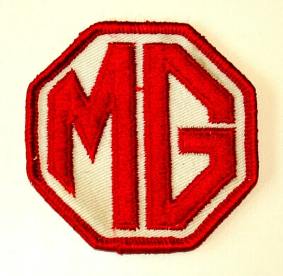2 Vintage MG British Automotive Sports Car British Hat Patch New NOS 1970s - Image 1 of 2
