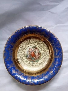Bromley LTD Victorian Blue 22K Gold Warranted Bowl Vintage - Bild 1 von 2