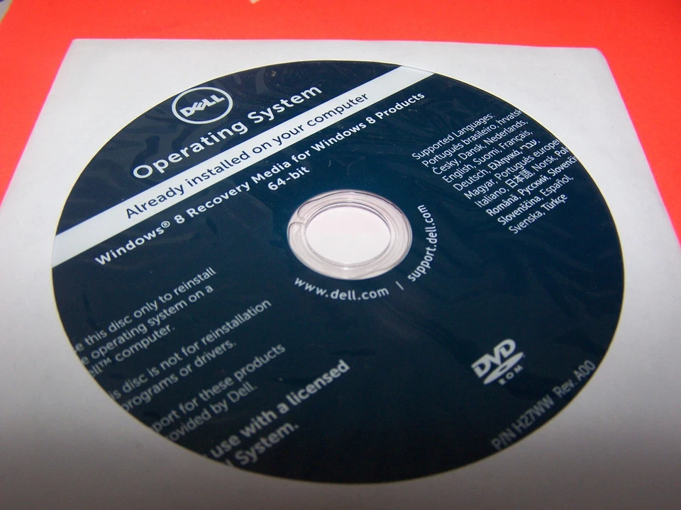 Dell Windows 8 Recovery DVD -  New old stock sealed - Image 1 of 1