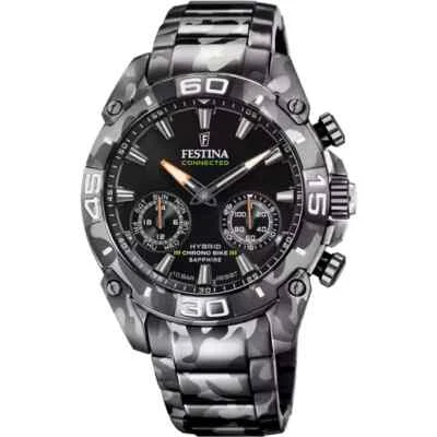 Festina Connected F205451 Mens Black Stainless Steel Analog Dial Quartz Watch - Image 1 of 4