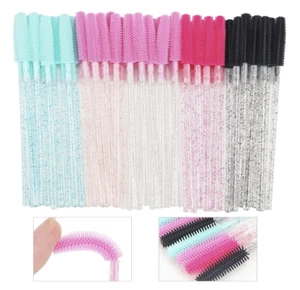 50 x Silicone Mascara Applicator WAND Brush Silicone Eyebrow Mascara 🌸Bargain🌸 - Picture 1 of 8
