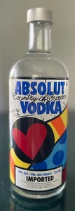 LIMITED EDITION ABSOLUT VODKA ROMERO BRITTO  EMPTY BOTTLE NO ALCOHOL 750 ML 2003 - Picture 1 of 5