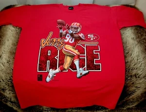 1995 NFLP San Francisco 49ers Jerry Rice No. 80 XL T-Shirt 100% Cotton - Picture 1 of 12