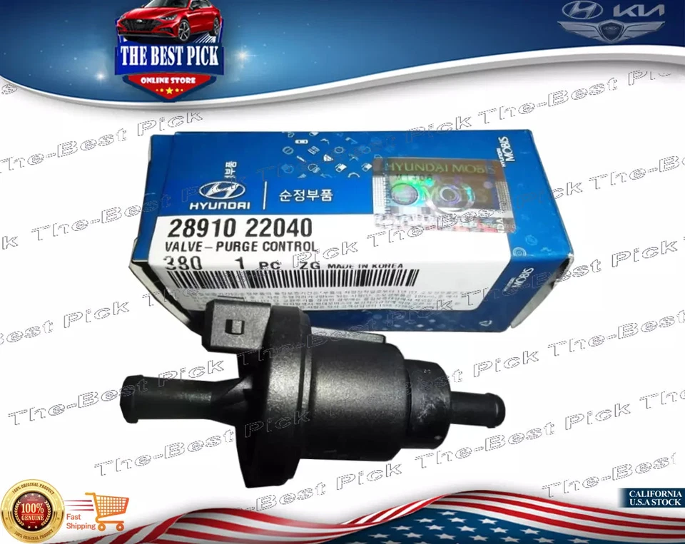⭐GENUINE⭐ Purge Valve For 1995-2010 Hyundai Tiburon Sonata Kia Optima 2891022040 - Image 1 of 1