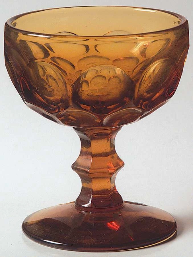 Imperial Glass-Ohio Provincial Amber Champagne Sherbet Glass 237603 - Image 1 of 1
