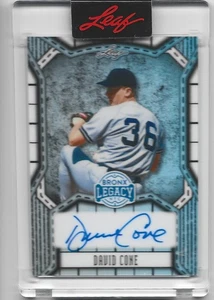 Autographed 2025 LEAF BRONX LEGACY DAVID CONE  /65 - Picture 1 of 1