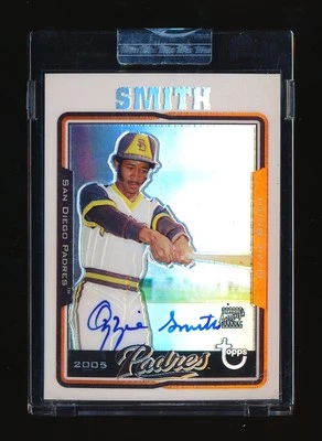 2005 Topps Chrome Retired Signature Edition Ozzie Smith Auto Refractor /25 NICE - Image 1 of 4