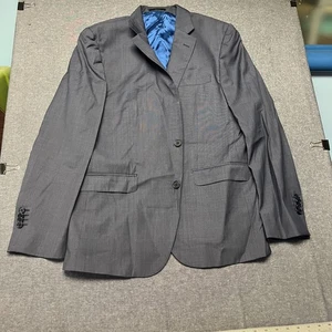 Massimo Dutti Men’s Blazer Size 44 Gray Jacket Two Button Sport Coat Formal Wear - Picture 1 of 13