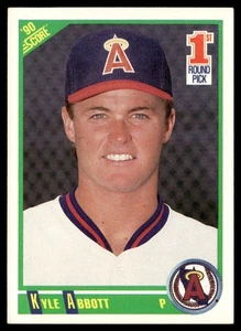 1990 Score Kyle Abbott Rookie California Angels #673 - Picture 1 of 2