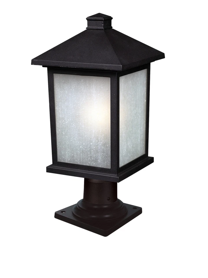 Z-Lite 507PHB-533PM Holbrook 21" Alto 1 Luz Exterior Pier Mount - Negro Foto 1 de 1