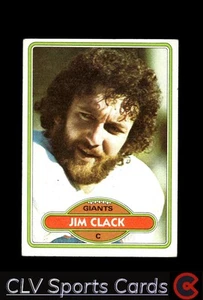 Football sports Topps Jim Clack New York Giants Near Mint or Better - Picture 1 of 2