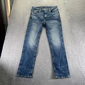 American Eagle Jeans Herren 33x34 blau dunkle Waschung Baumwolle Stretch sportlich gerade - Bild 1 von 10