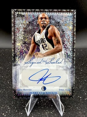 2025-26 Topps Series Jerry Stackhouse #BSI-JS Signed and Sealed Auto - Image 1 of 4