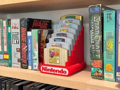 Soporte de exhibición de 8 cartuchos para Nintendo 64 N64 impreso en 3D - Envío gratuito Foto 1 de 4