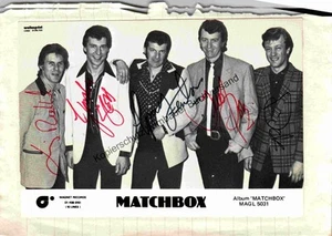 Original Autogramme Matchbox /// Autograph signiert signed signee Matchbox : - Bild 1 von 2