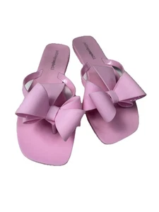 Jeffrey Campbell Women's Sugary Thong Jelly Sandals Pink Matte Sz 8 EUR 39 - Picture 1 of 10