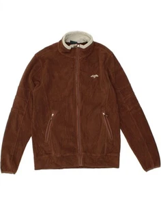 LOTTO Mens Fleece Jacket UK 40 Large Brown Polyester AJ05 - Picture 1 of 3