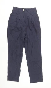 Pantalón plisado de tiro alto negro Mango para mujer S - Imagen 1 de 12
