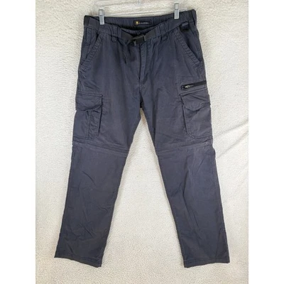 BC Clothing Convertible Pants Mens Medium Blue Cargo Pocket Hiking Outdoor - Image 1 of 4