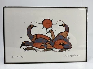 Gerahmter Druck „ Loom Family “ vom Künstler Norval Morrisseau mehrere Farben - Bild 1 von 9