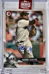 BRANDON CRAWFORD /13 AUTO 2023 Topps Signature Archives 2018 Topps Bowman 89 MLB - Picture 1 of 2