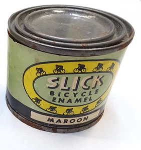 PINTURA BICICLETA CAN VINTAGE AÑOS 50 SLICK GRANATE - Imagen 1 de 3